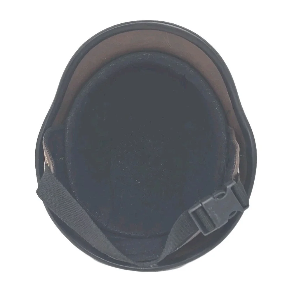 German Novelty Flat Leather Helmet   Movie Prop, Display, Collect H2